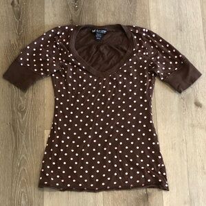 Self esteem polka dot top